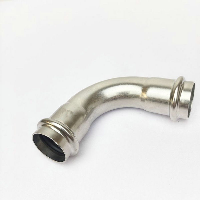 卡壓式不銹鋼管件：A型45°彎頭